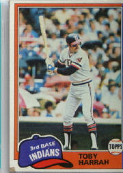 1981 Topps Baseball Cards      721     Toby Harrah